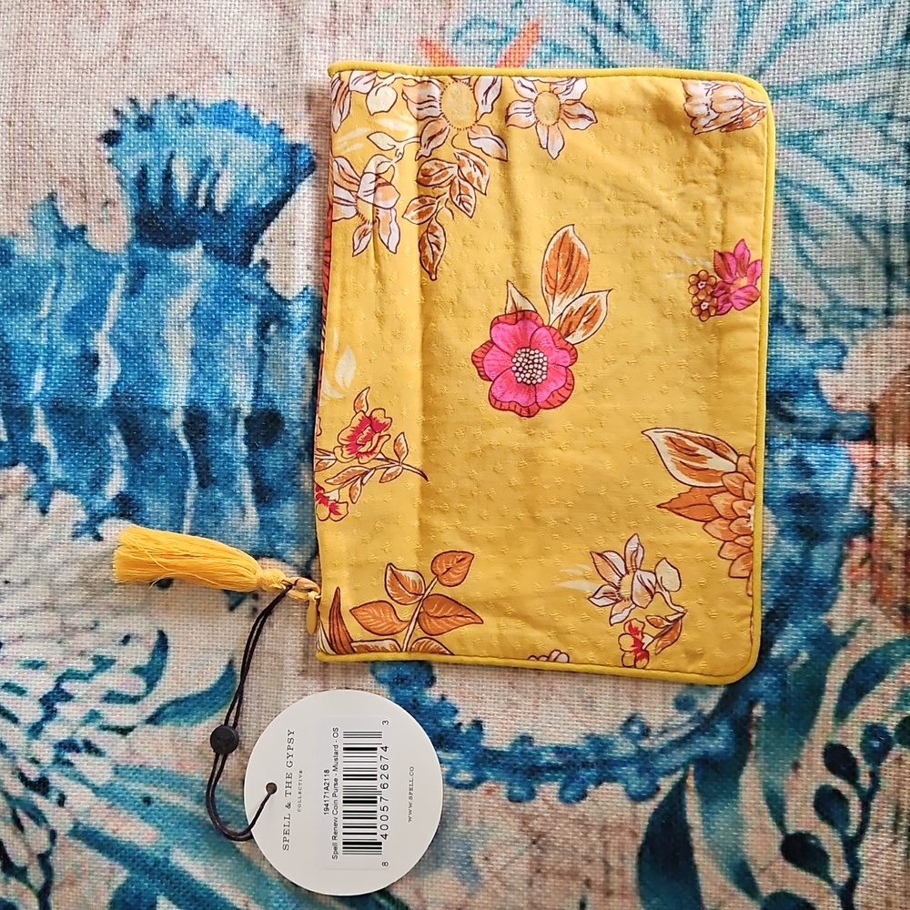 Spell & The Gypsy Collective Renew Coin Purse- Mustard - Picture 5 of 9